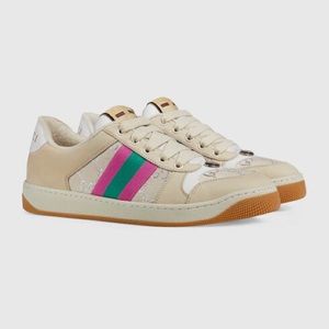 Gucci x Disney Screener GG Logo Sneaker with Web